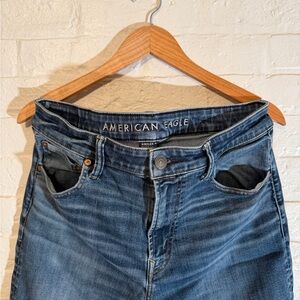 American Eagle Outfitters Men's Slim Straight Jeans - Blue